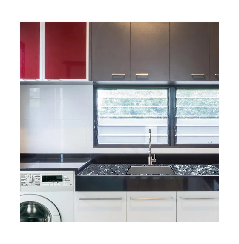 Flynama 23x18x12inch Laundry Sink Undermount Utility Tub Stainless Steel Deep Single Bowl 16 Gauge