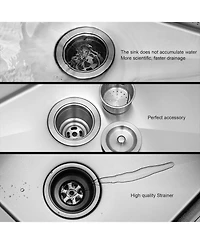 huluwat Undermount Stainless Steel Kitchen Sink