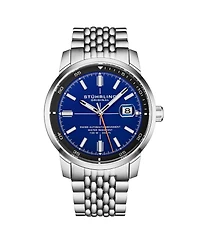 Stuhrling Trackmaster 1026 Men s Automatic Watch, 42mm Stainless Steel Bracelet