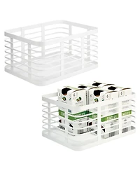 Metal Pantry Basket with Handles - Set of 2