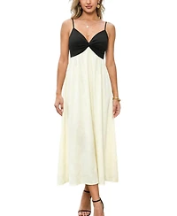 Cupshe Women's Matinee Two-Toned Maxi Beach Dress