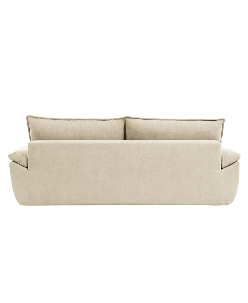 Hulala Home Enrique Modern 90"W Oversized Compressed High-density Foam Sofa and No Assembly Needed