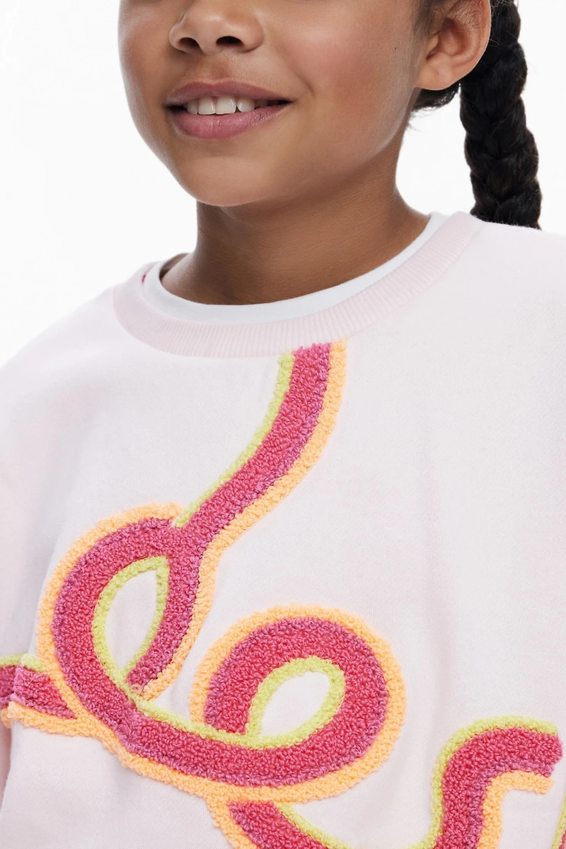 Desigual Girls's Loop logo Sweatshirt