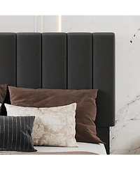 Gaomon Easy Assembly King Size Upholstered Bed Frame Space Saving, for Living Room