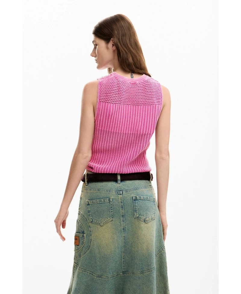 Desigual Women's Crochet T-shirt