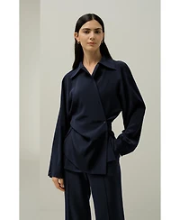 Lilysilk Women's Multipositional Silk Shirt