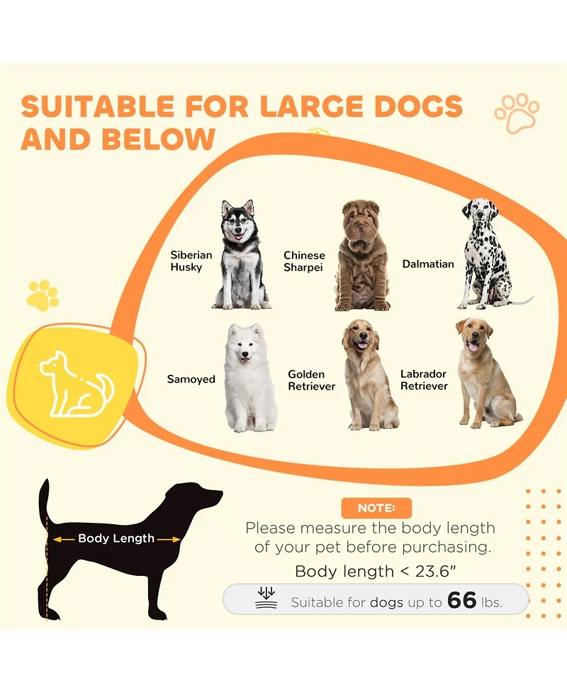 Aostirmotor Dog Crate Furniture with 2 Doors, Adjustable Non-slip Foot Mats in Walnut Brown