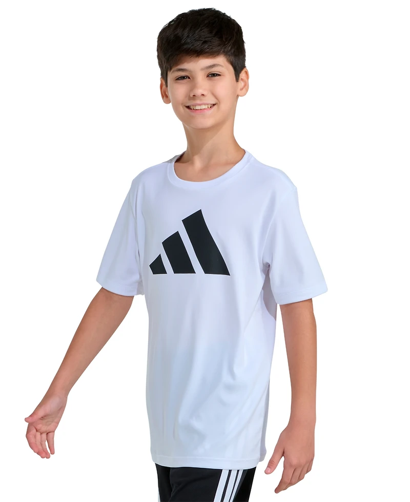 adidas Boys' 8-20 Graphic Print Crewneck T-Shirt