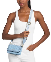 Michael Kors Jet Set Mini Phone Webbing Crossbody Bag