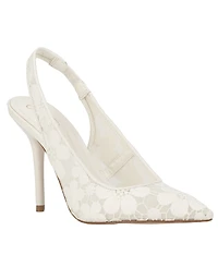 Jessica Simpson Women's Liliere Mesh Pointed-Toe Slingback Pumps