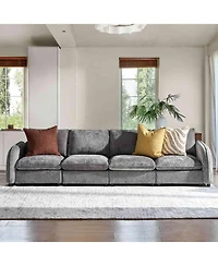 Hulala Home Terencio Modern Modular Storage Sectional Sofa with Hassle-free Assembly