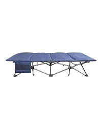 Zenithen Self Enclosing Portable Cot with Padding, Dark Blue, 78 Long