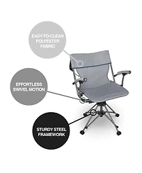 Zenithen Portable 360 Degree Swivel Armed Bag Chair