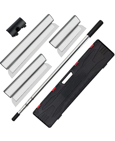 Mecale Skimming Blade Set, 25cm/40cm/60cm Blades with 35"–78" Extension Handle.