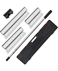 Mecale Skimming Blade Set, 25cm/40cm/60cm Blades with 35"–78" Extension Handle.