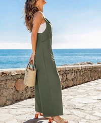 Cupshe Women's V-Neck Overall Jumpsuit