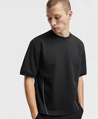 Mode of One Men's Relaxed-Fit Piped Interlock T-Shirt