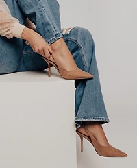 Journee Collection Women's Elenney Pointed Toe Slingback Pumps