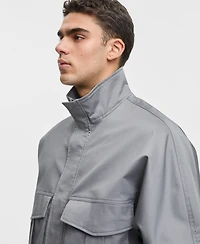 Mode of One Men's Relaxed-Fit Stretch Twill Utility Jacket, Macy's Exclusive