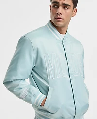 Mode of One Men's Relaxed-Fit Logo Bomber Jacket, Macy's Exclusive