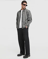 Mode of One Men's Relaxed-Fit Striped Overshirt, Macy's Exclusive