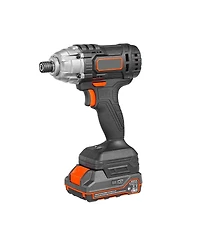 Mecale 20V Cordless 1/4" Impact Driver Kit, 2800 Rpm Max, Powerful Motor, Battery & Charger, 10 Bits, Led Work Light