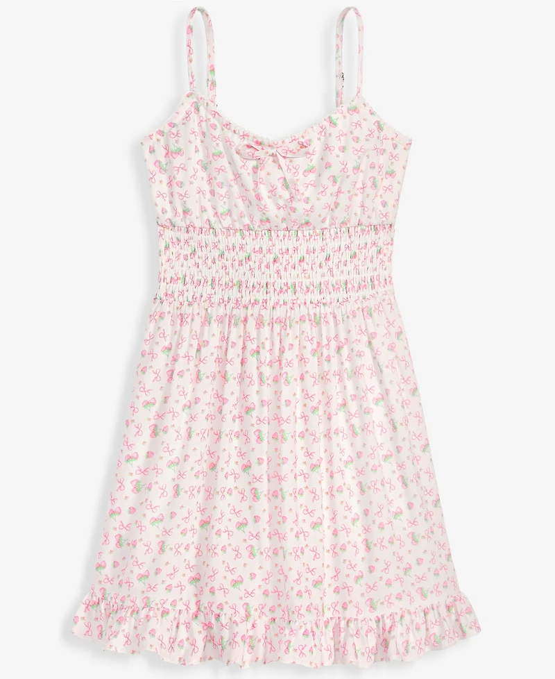 With Jules Girls' 7-20 Berry-Print Sleeveless Dress