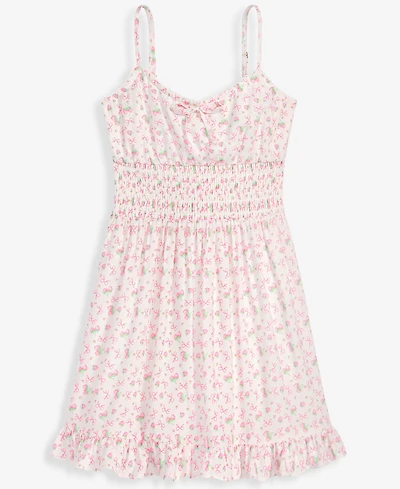 With Jules Girls' 7-20 Berry-Print Sleeveless Dress
