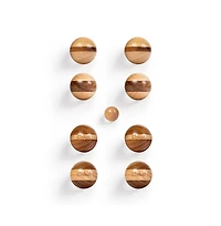 Elakai Hevea Wood 72mm Travel Bocce Set
