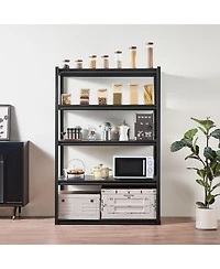 Mecale 5-Tier Garage Storage Shelves, 24"D x 48"W x 72"H, 3000 lb Capacity, Adjustable Metal Utility Shelving Rack, Black