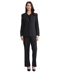 Jones New York Women's Peak Lapel Collared Jacket