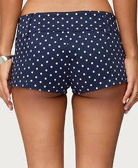 Edikted Women's Twyla Polka Dot Stretch Shorts