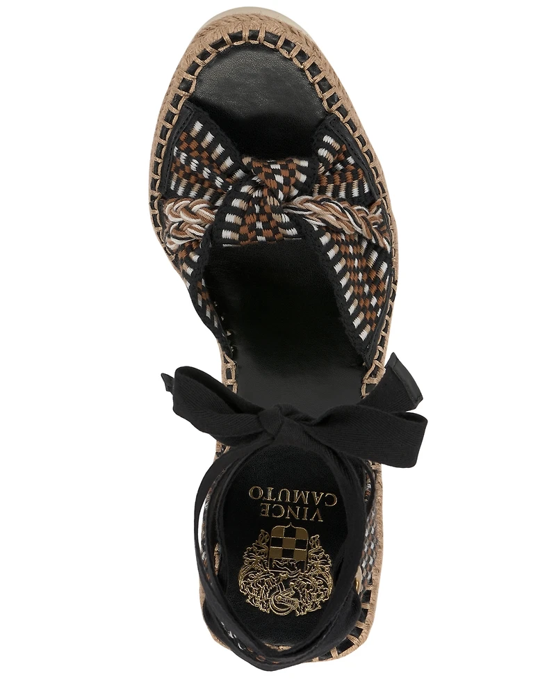 Vince Camuto Women's Bealie Ankle Wrap Wedge Heel Sandals