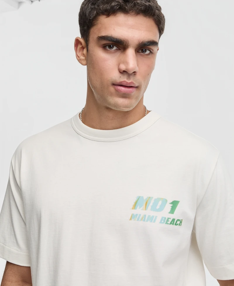 Mode of One Men's Relaxed Miami Beach T-Shirt, Macy's Exclusive