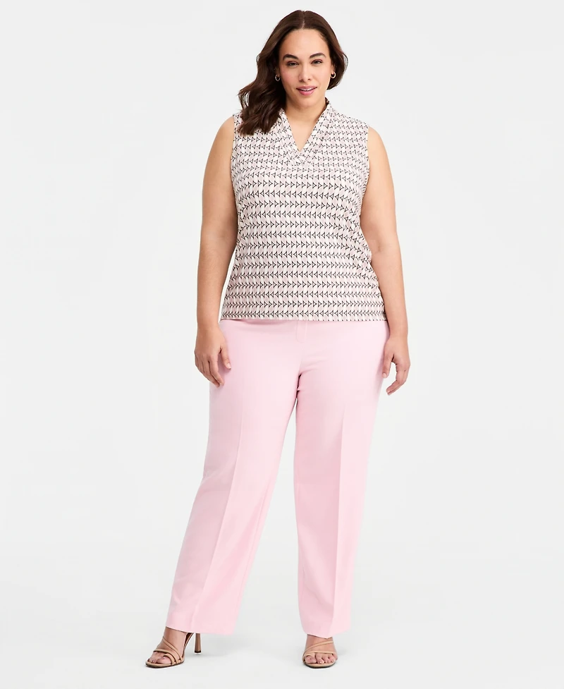 Anne Klein Plus Printed Sleeveless Top