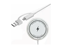 Risokeys 15W Max Fast Wireless Charging Pad, Magsafe Wireless Charger Compatible with iPhone 16/16Pro /16 Pro Max/iPhone 15/15Pro/15 Plus(White)