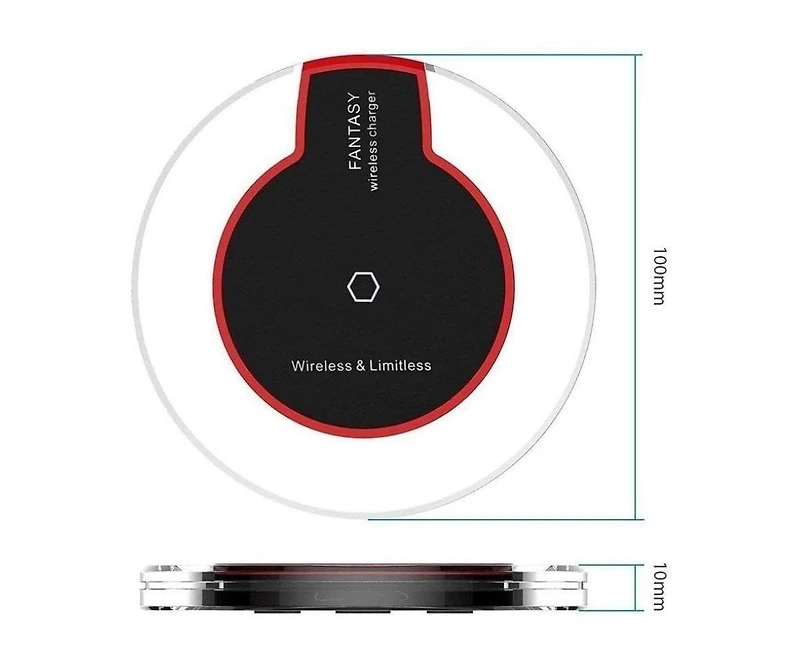 Risokeys 10W Crystal Wireless Charger, Crystal Base, Ultra-thin Charging Plate, Fast 7.5W Compatible with Apple iPhone 16e
