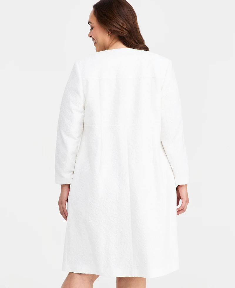 Kasper Plus Bonded Lace Topper Jacket