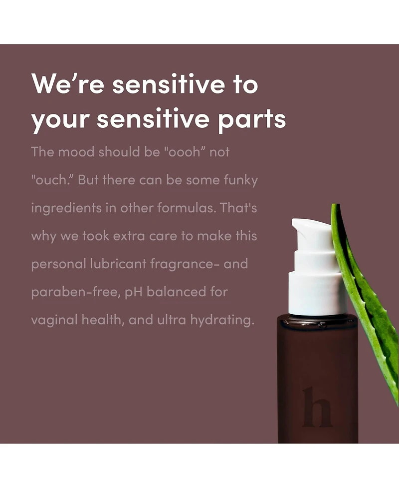 Hims & Hers Glide: Premium water-based lubricant with aloe, green tea, and hemp seed. No sticky residue, hydrating, pH balanced, no parabens