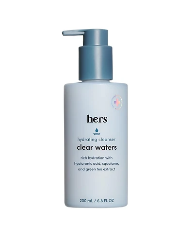 Hims & Hers Clear Waters Hydrating Cleanser - Face Wash Made for All Skin Types -Contains Hyaluronic Acid, Squalane, and Green Tea Extract