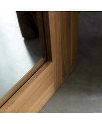 Tikamoon Solid Natural Teak Wood Mirror 200x90cm Modern Design Bathroom Living Room