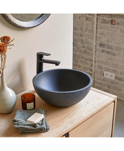 Tikamoon Micha round confetti terrazzo basin