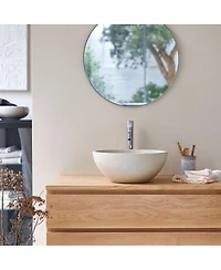 Tikamoon Micha round confetti terrazzo basin