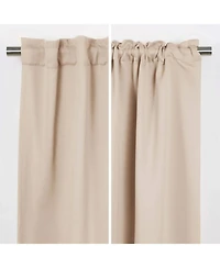 Slickblue 52x120 Inch Thermal Blackout Curtain Panels, Set of 2