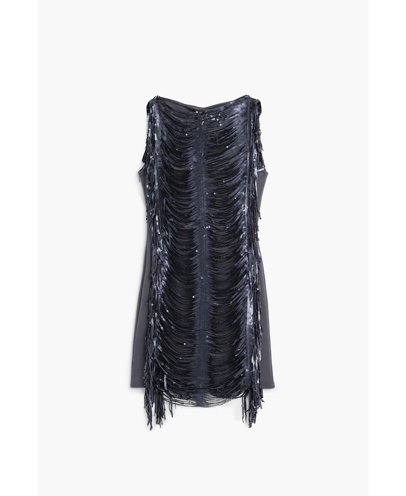 Desigual Women's Sequin fringe dress