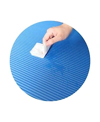 BalanceFrom Fitness GoYoga 71x24in Anti Tear Exercise Yoga Mat with Strap, Blue