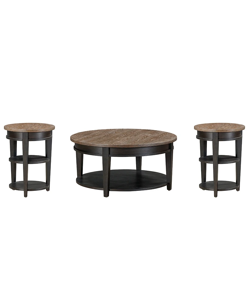 Furniture Dawnwood 3-Pc. Occasional Round Table Set