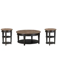 Furniture Dawnwood 3-Pc. Occasional Round Table Set