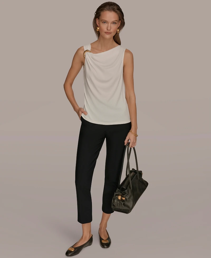 Donna Karan New York Women's Cowl Neck Top