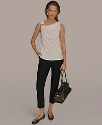 Donna Karan New York Women's Cowl Neck Top